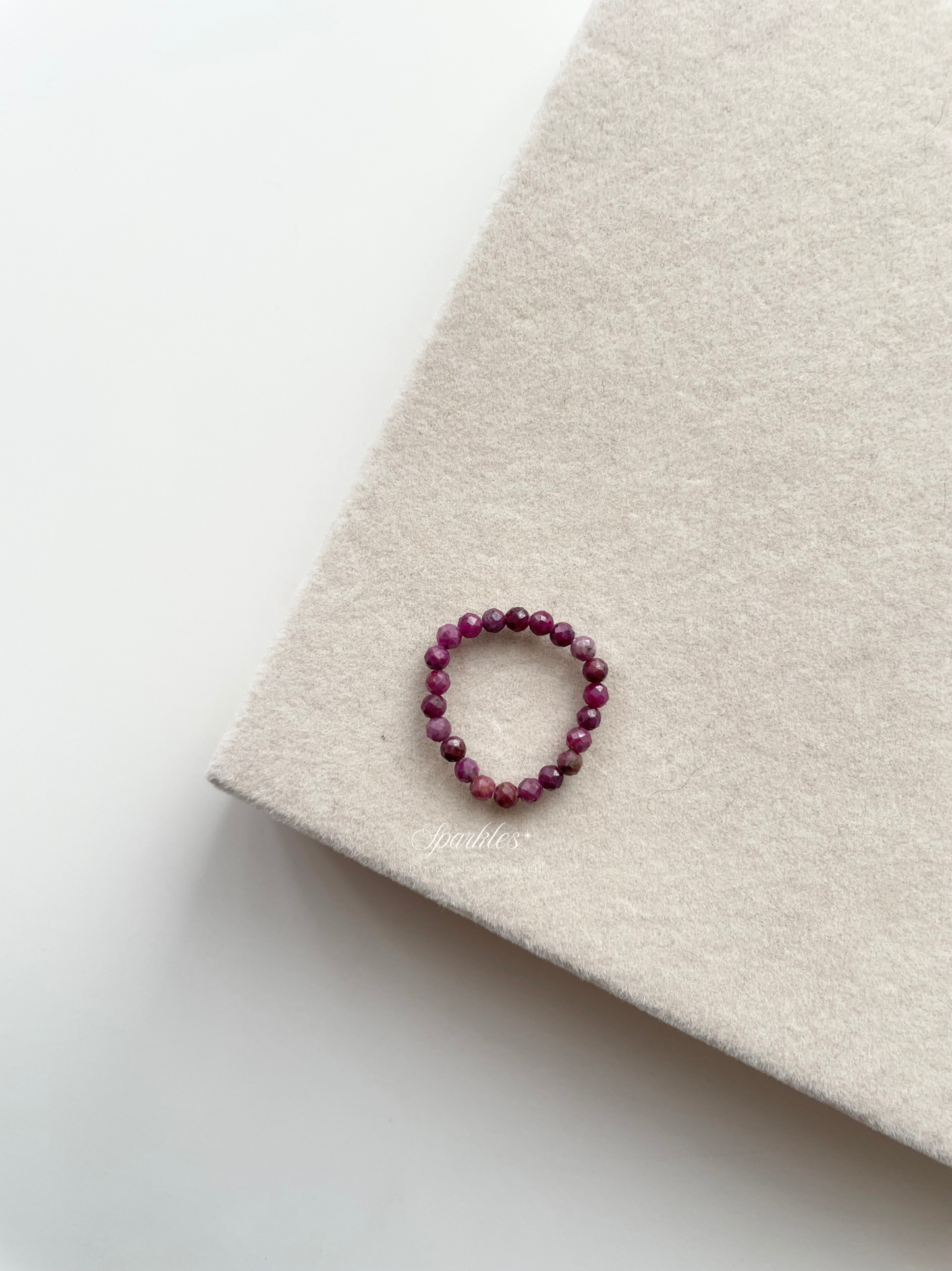 Ruby Ring with Sizes