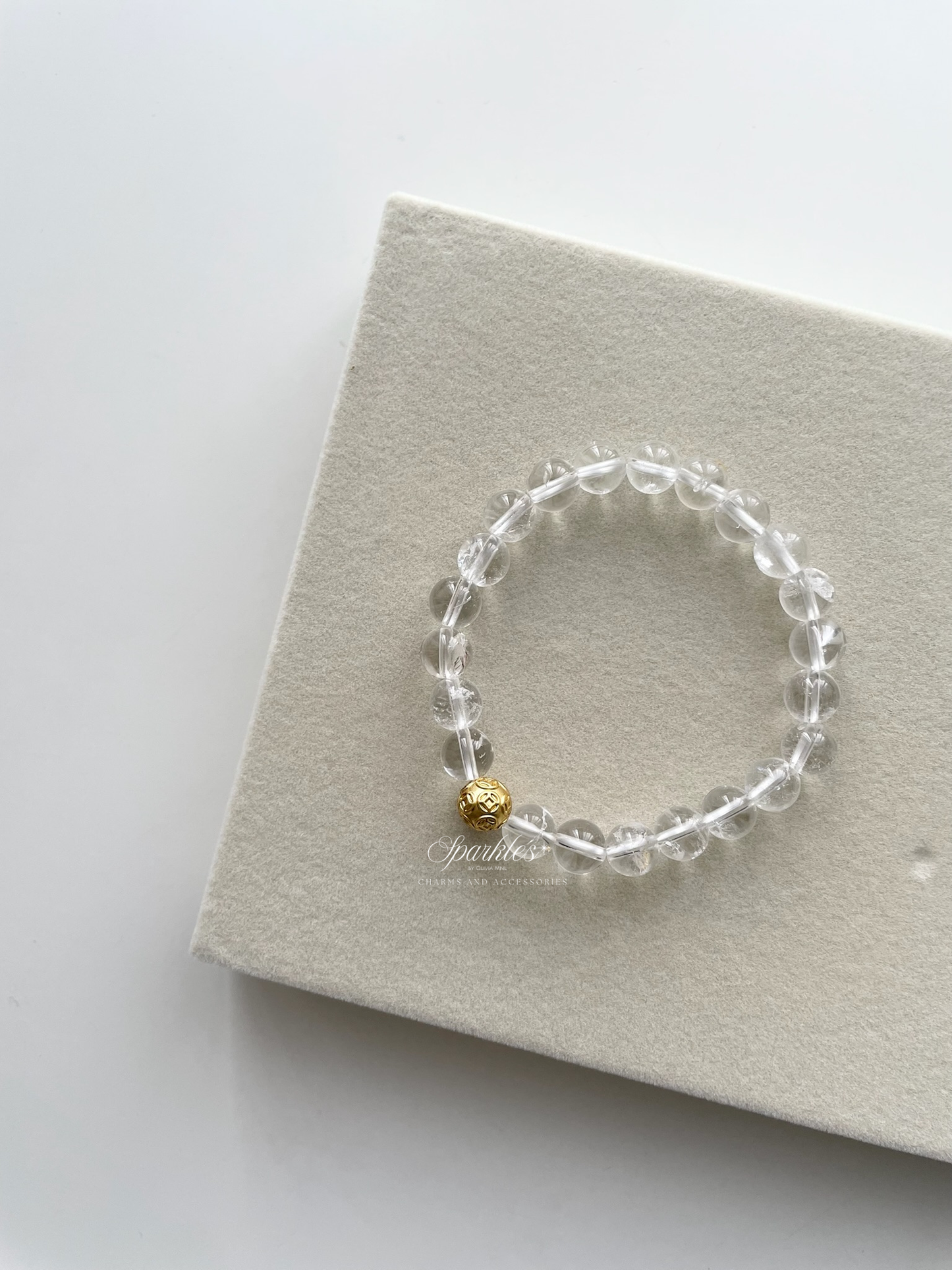 MB2 Moneyball in Clear Quartz Bracelet with Sizes