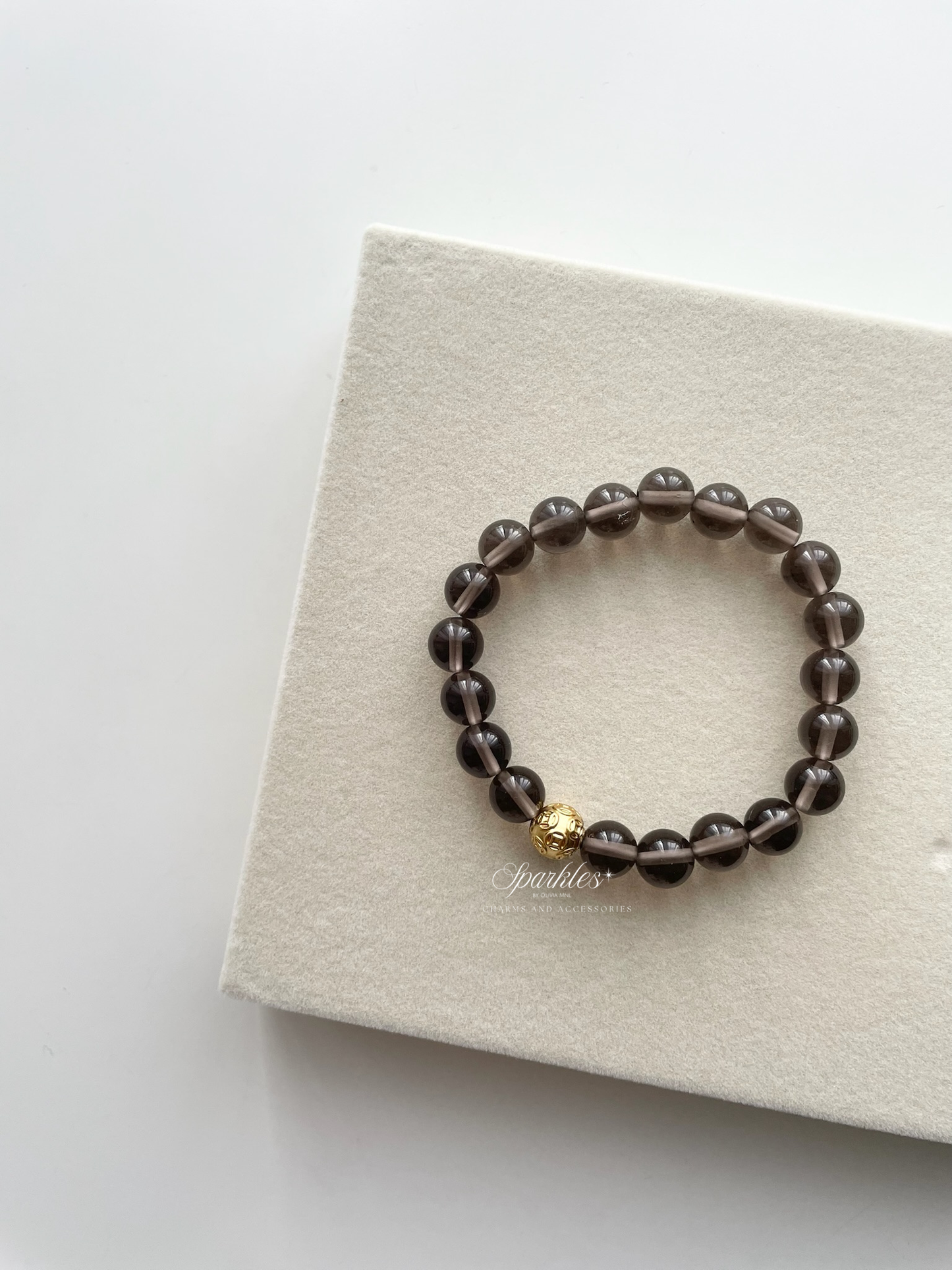 MB3 Moneyball in Smokey Quartz Bracelet with Sizes