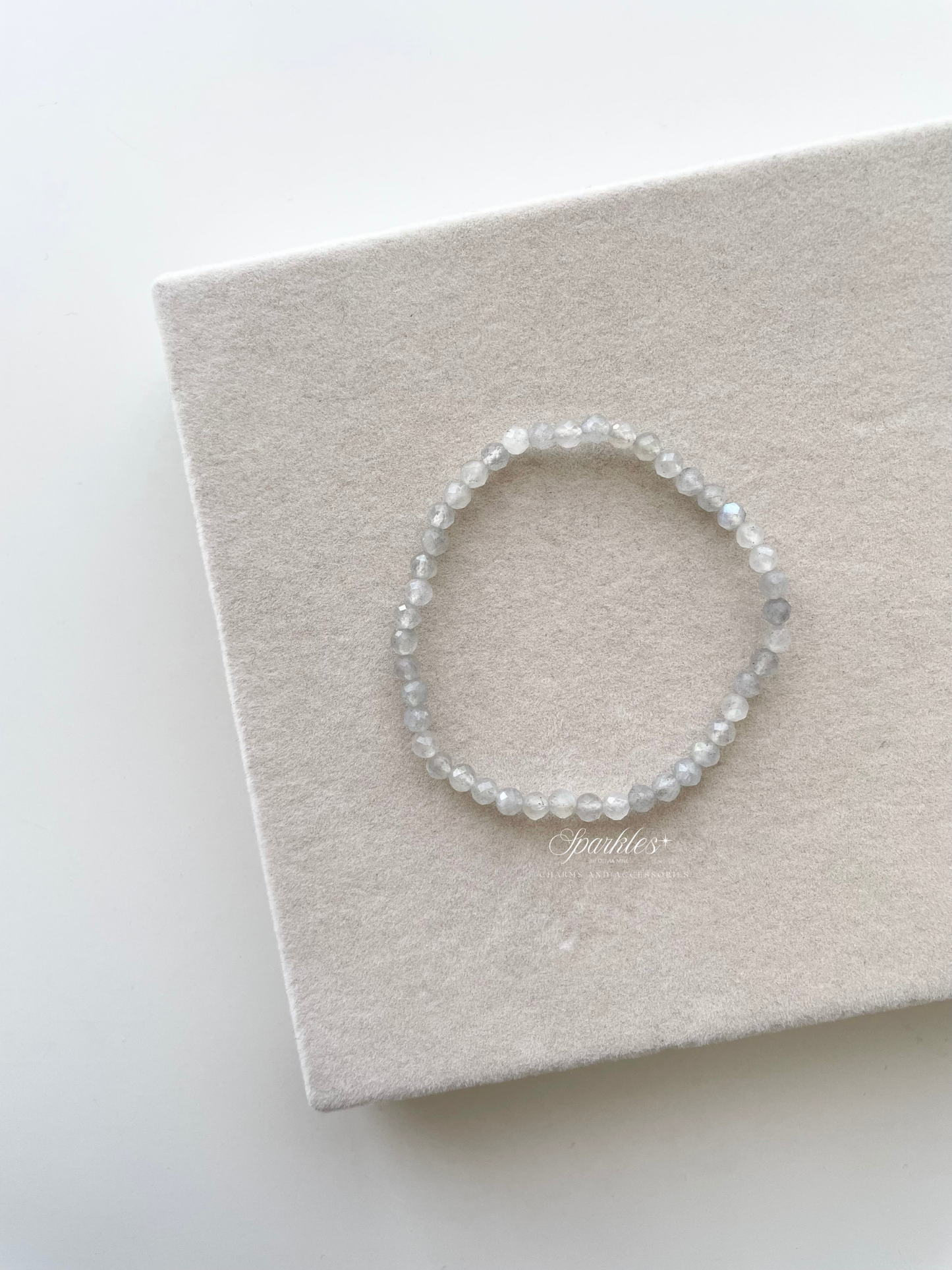 Sparkles11 Labradorite Faceted Beads Bracelet with Sizes