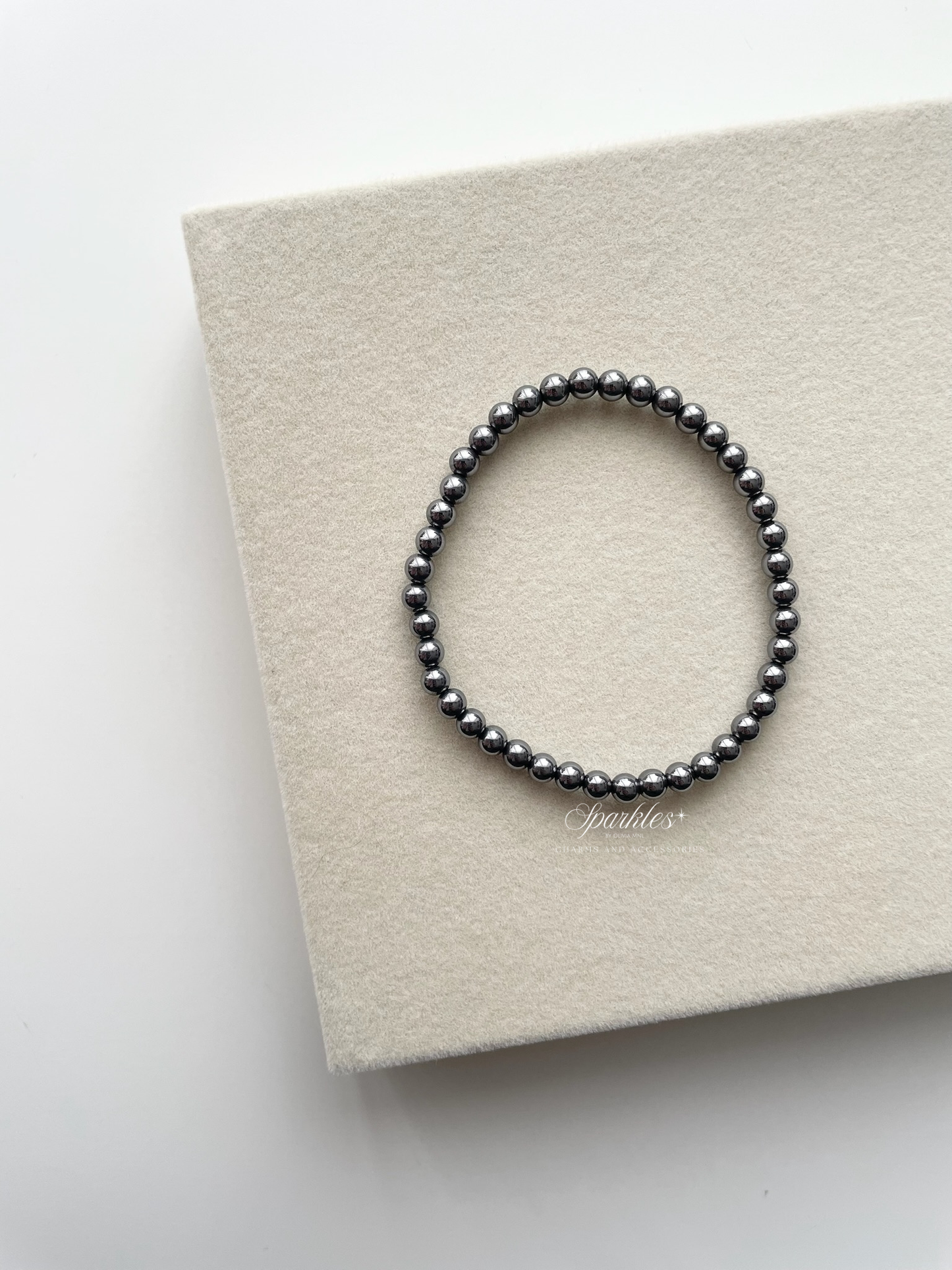 Sparkles14 Hematite Stone Bracelet with Sizes