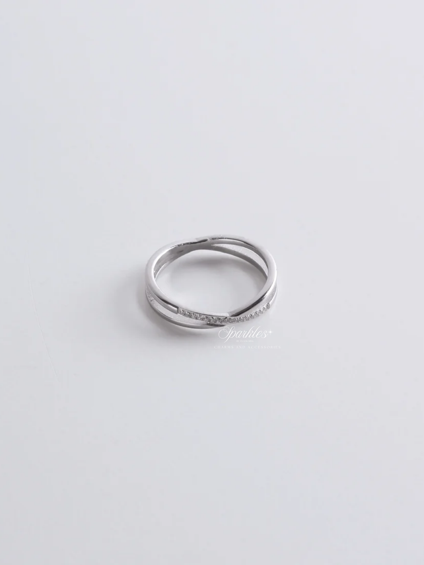 X Silver Ring
