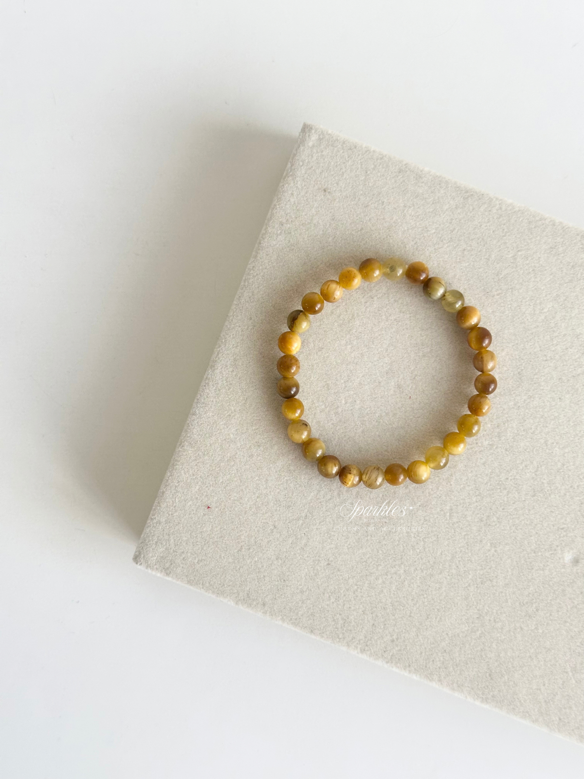 Yellow Tiger's Eye Bracelet with sizes Aura12