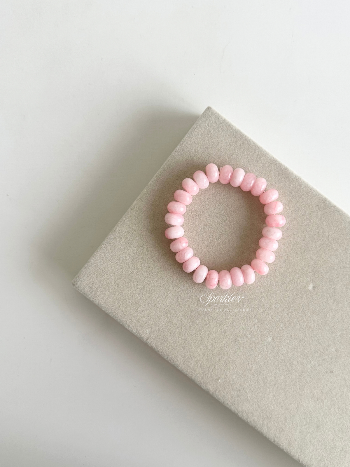 Pink Jade Bracelet with Sizes Aura17