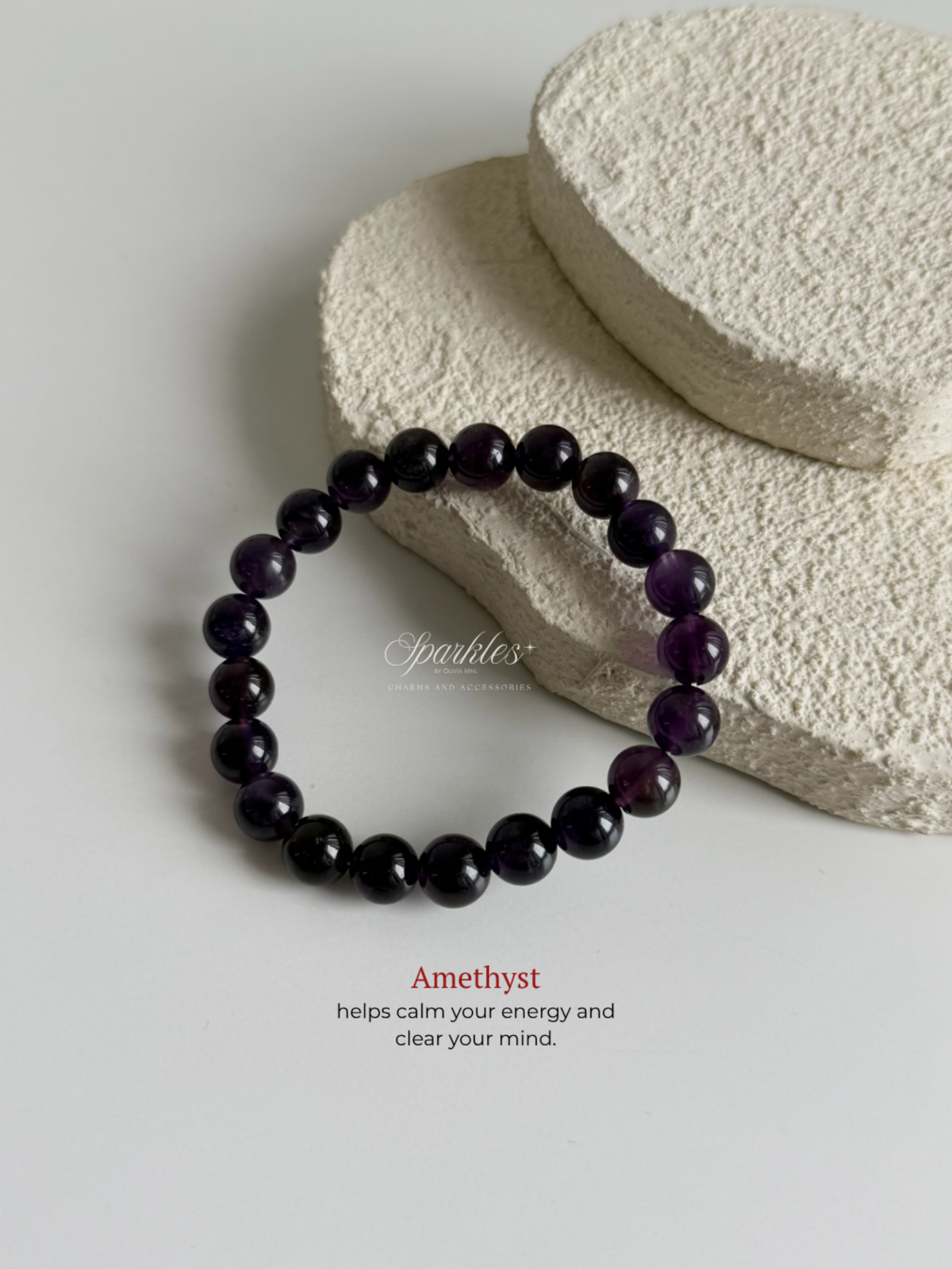 Amethyst Stone Bracelet with Sizes 8mm AURA2