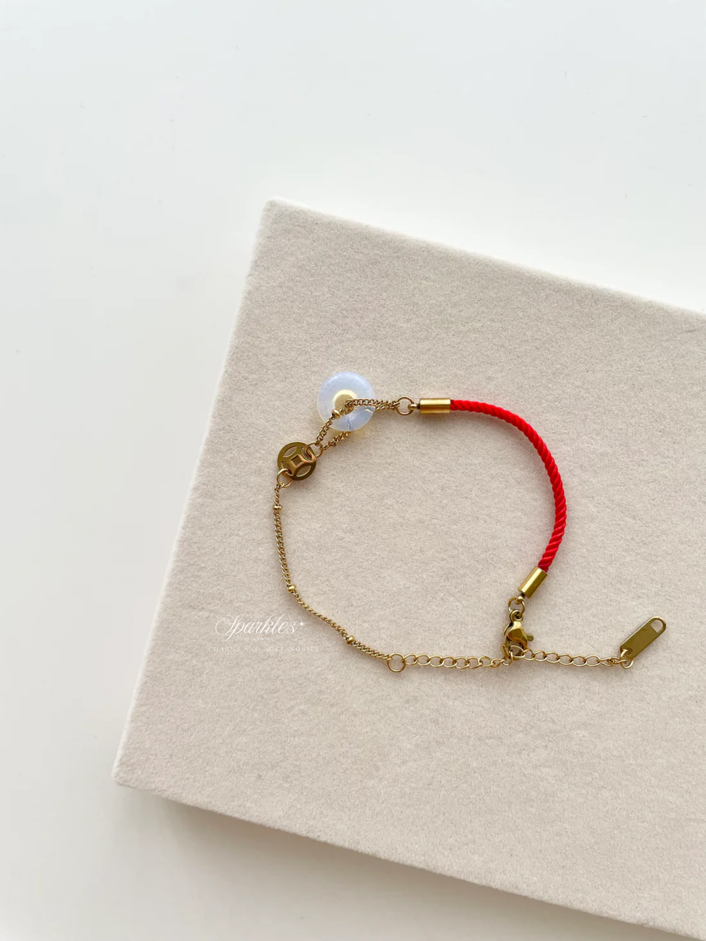 gb568 Opal red string bracelet
