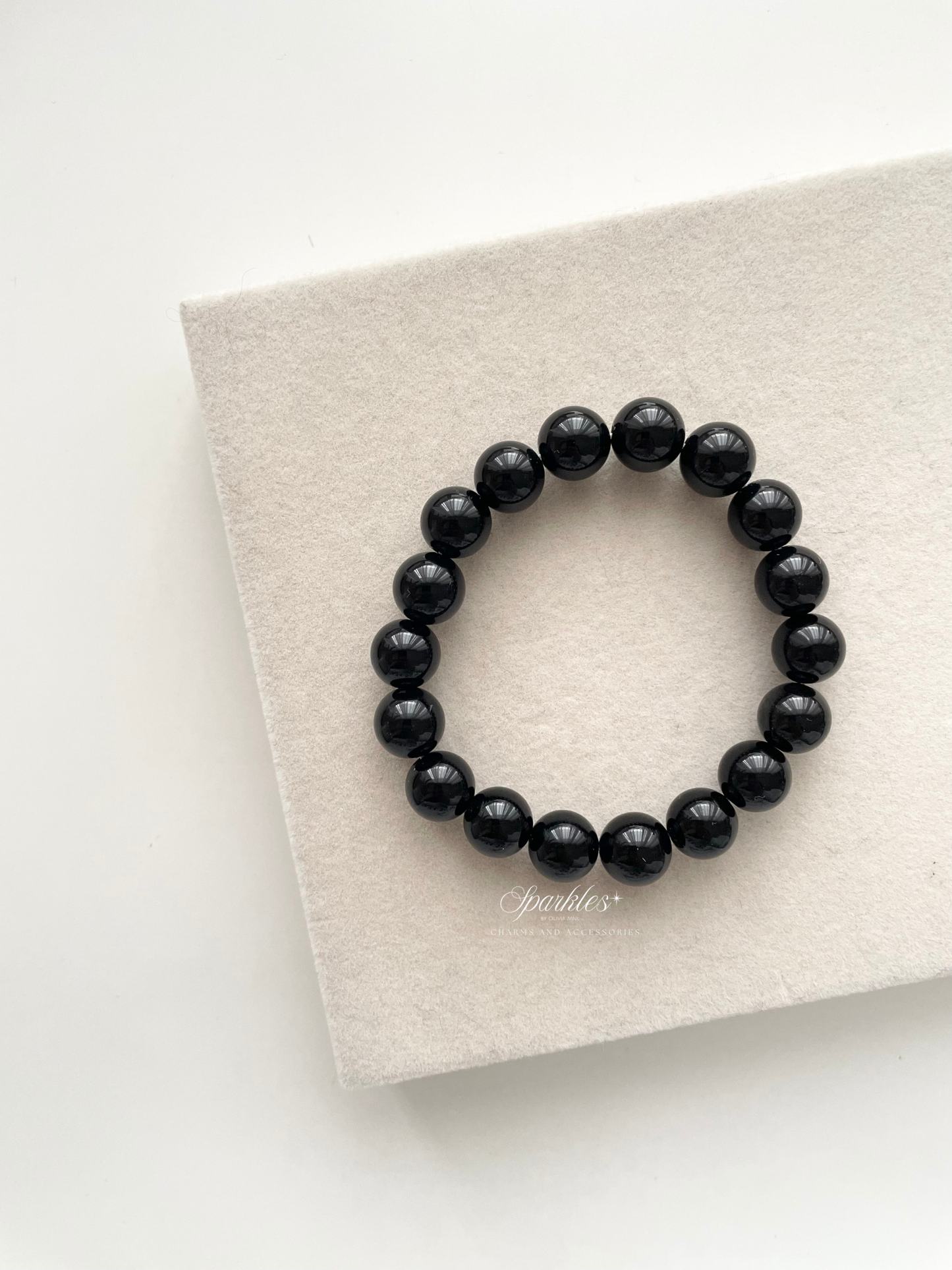 Hello2026 Obsidian Stone 10mm Bracelet