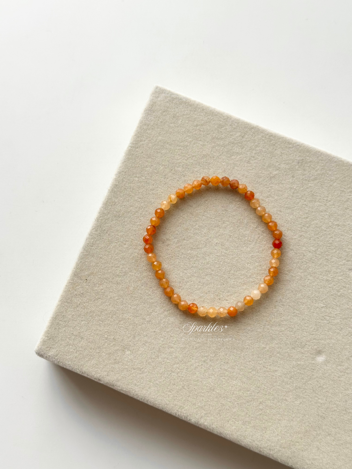 Sparkles17 Carnelian beads 4mm with Sizes