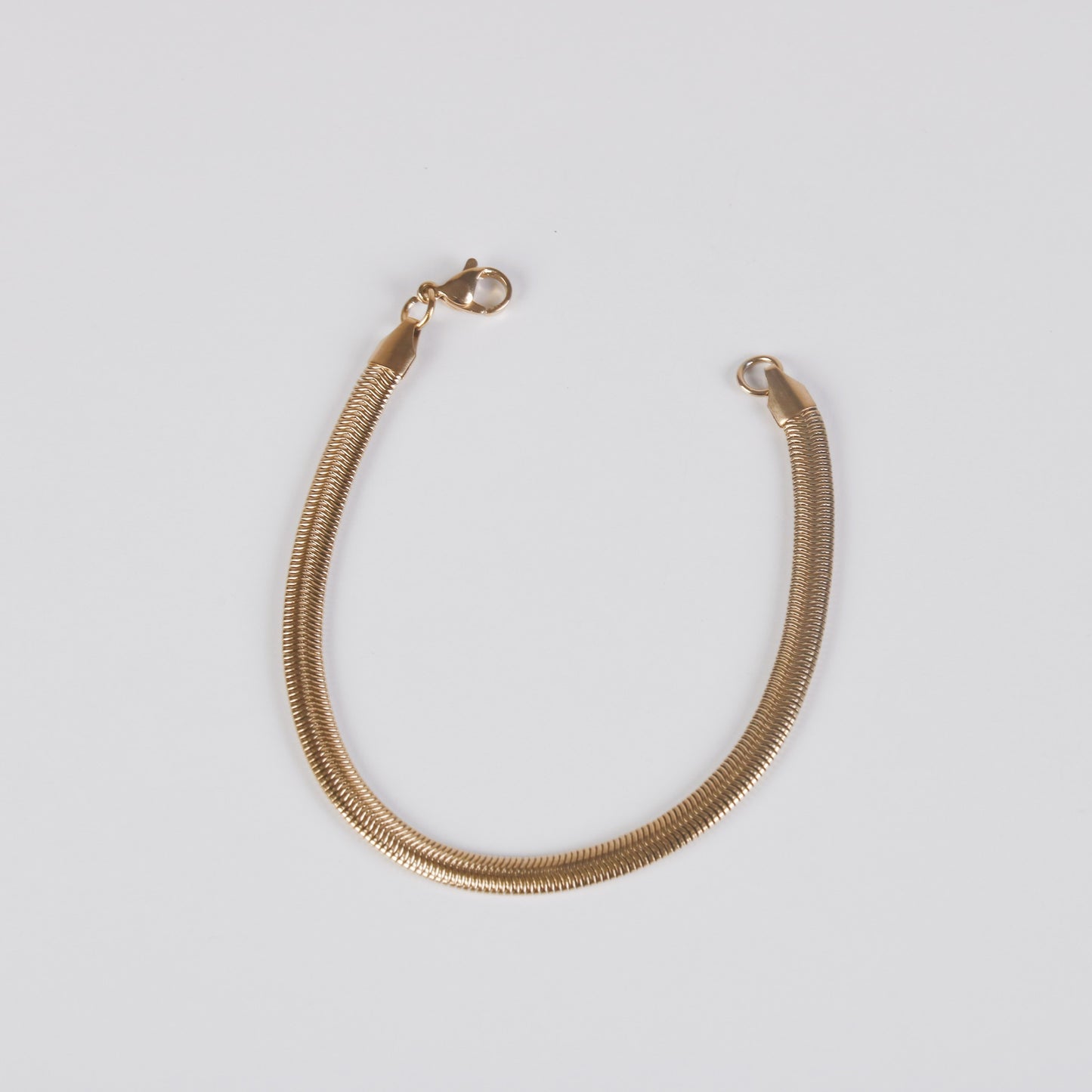 Thick Flat Chain Bracelet