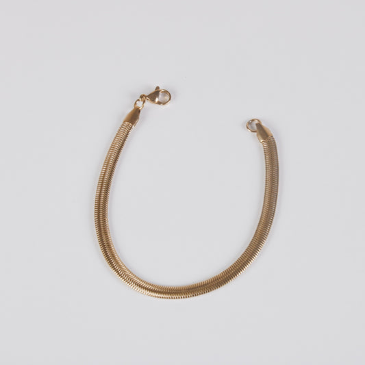 Thick Flat Chain Bracelet