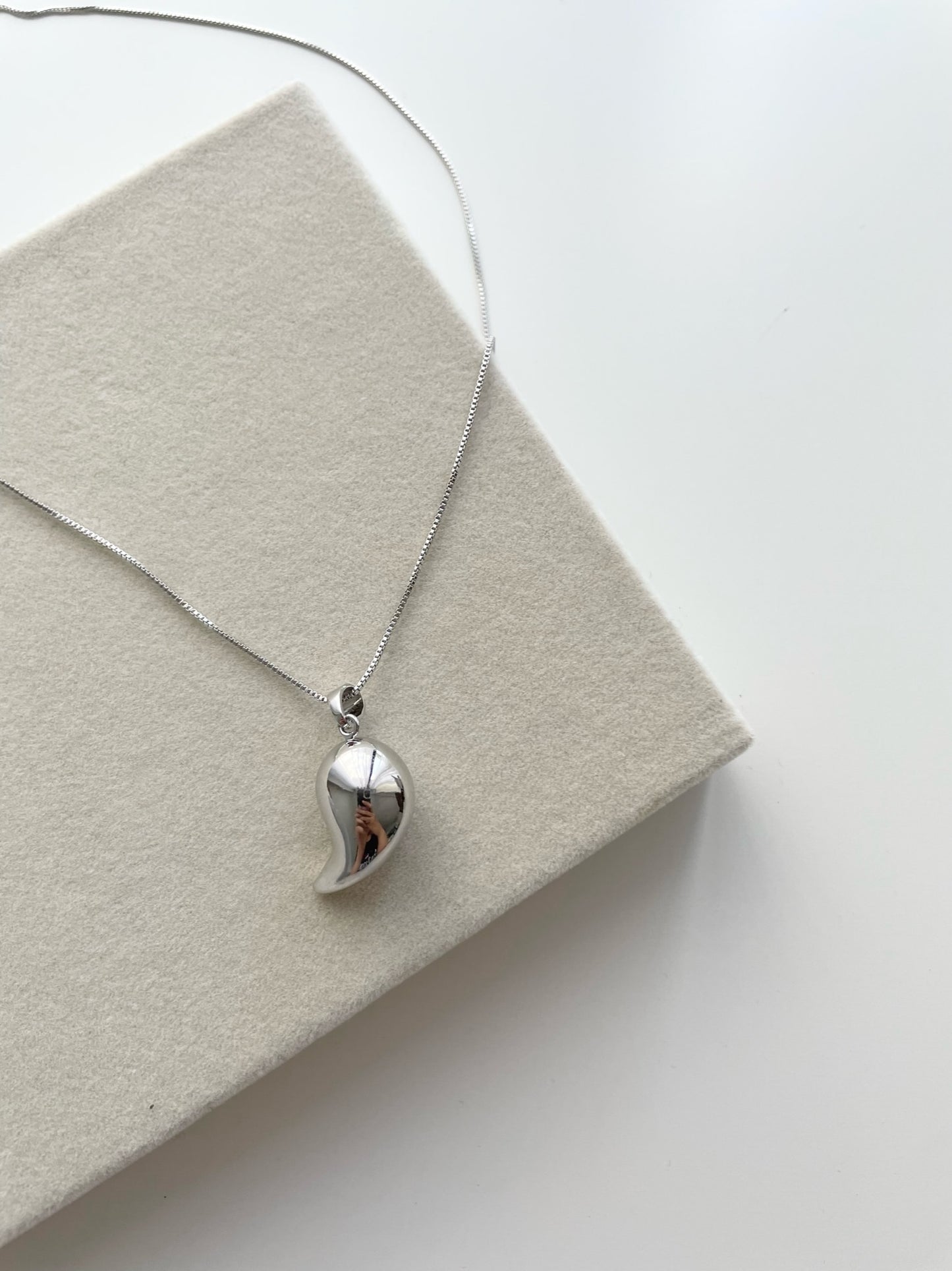 Silver Drop Necklace