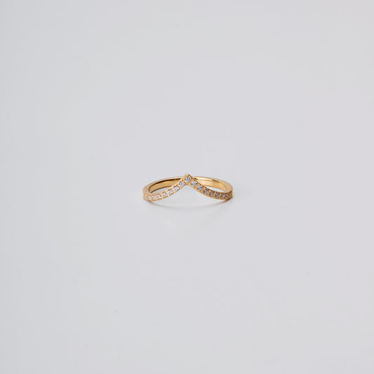 Billie Studded Gold Ring with sizes