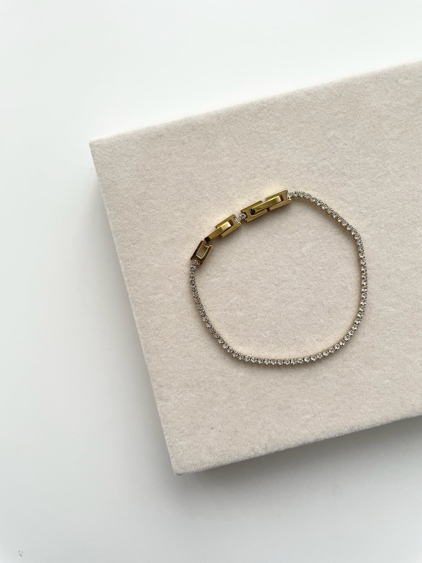 gb608 gold tennis bracelet