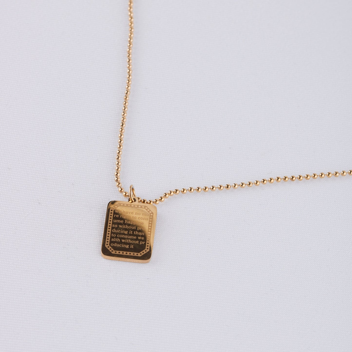 Onxy Rectangular Necklace