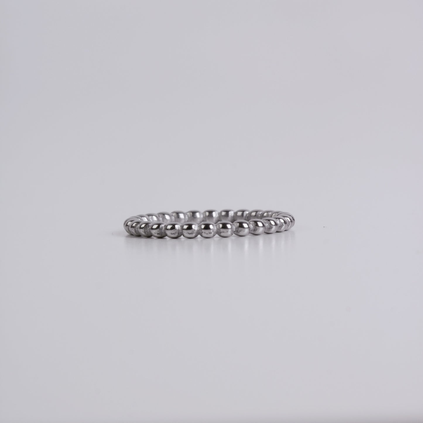 Beaded Silver Ring with sizes