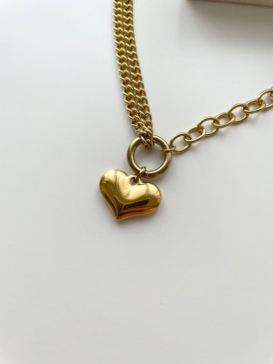 gn735 Daphne heart necklace