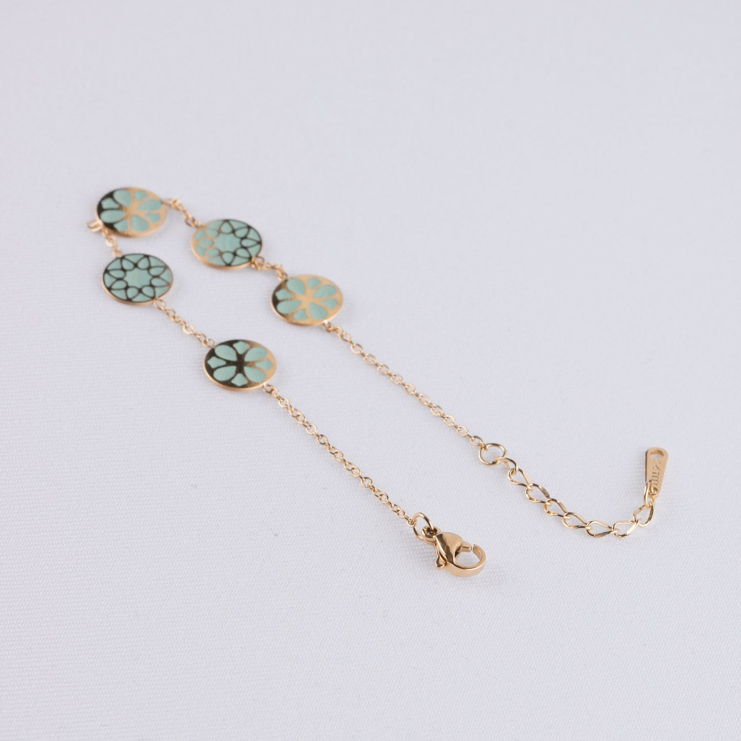 Teal Circle Bracelet