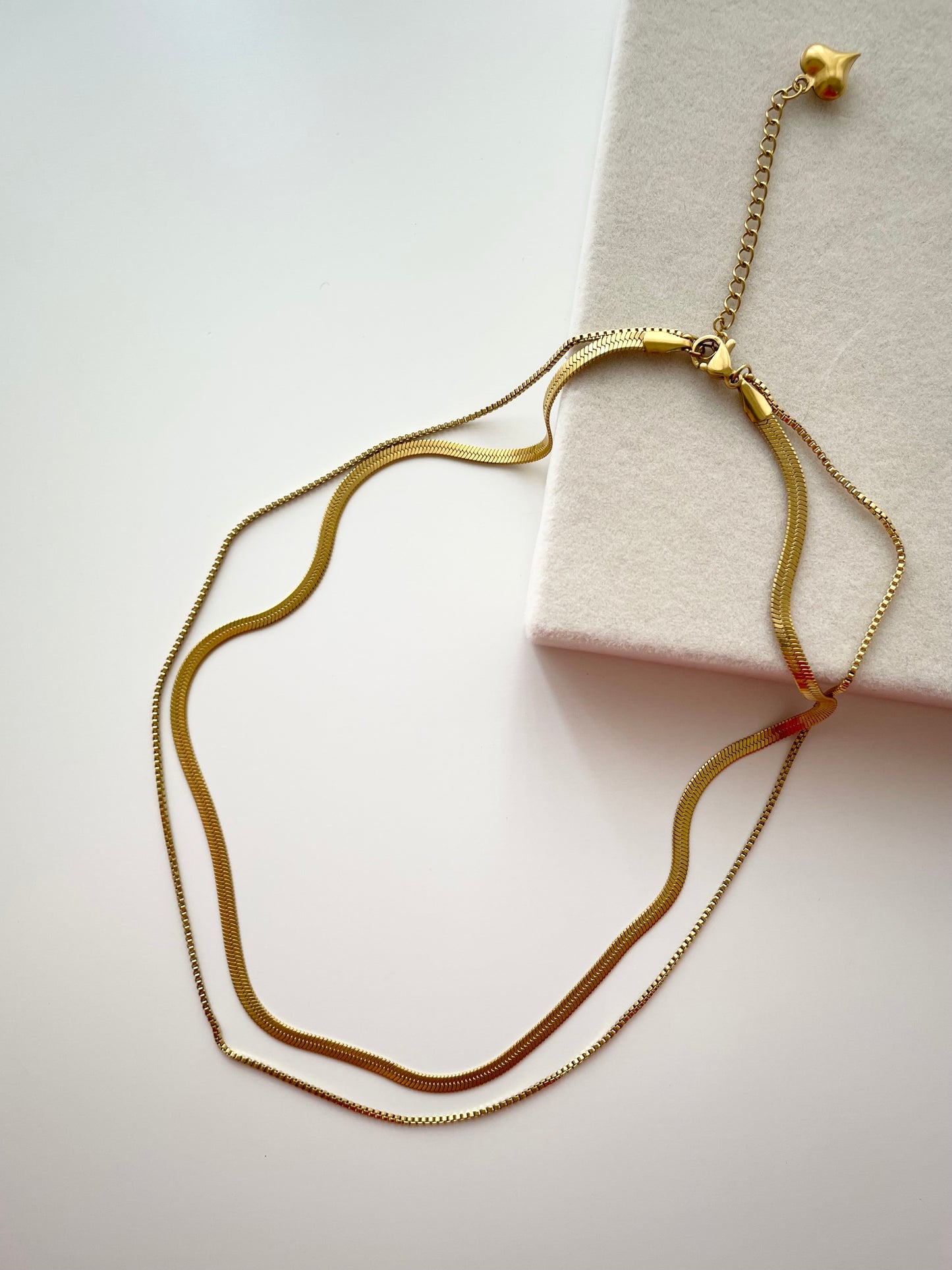 Melissa layered gold necklace