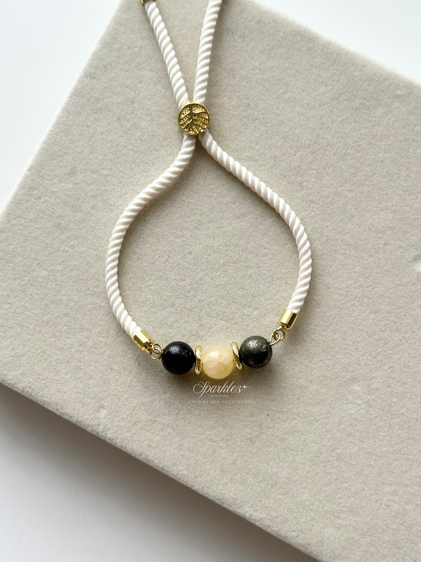Pyrite, Citrine and Bronzite Stone bracelet