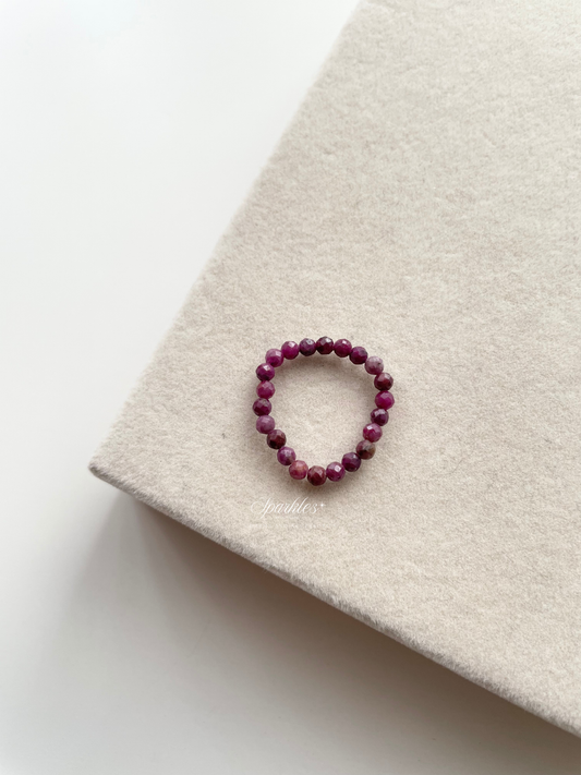 Ruby Ring with Sizes