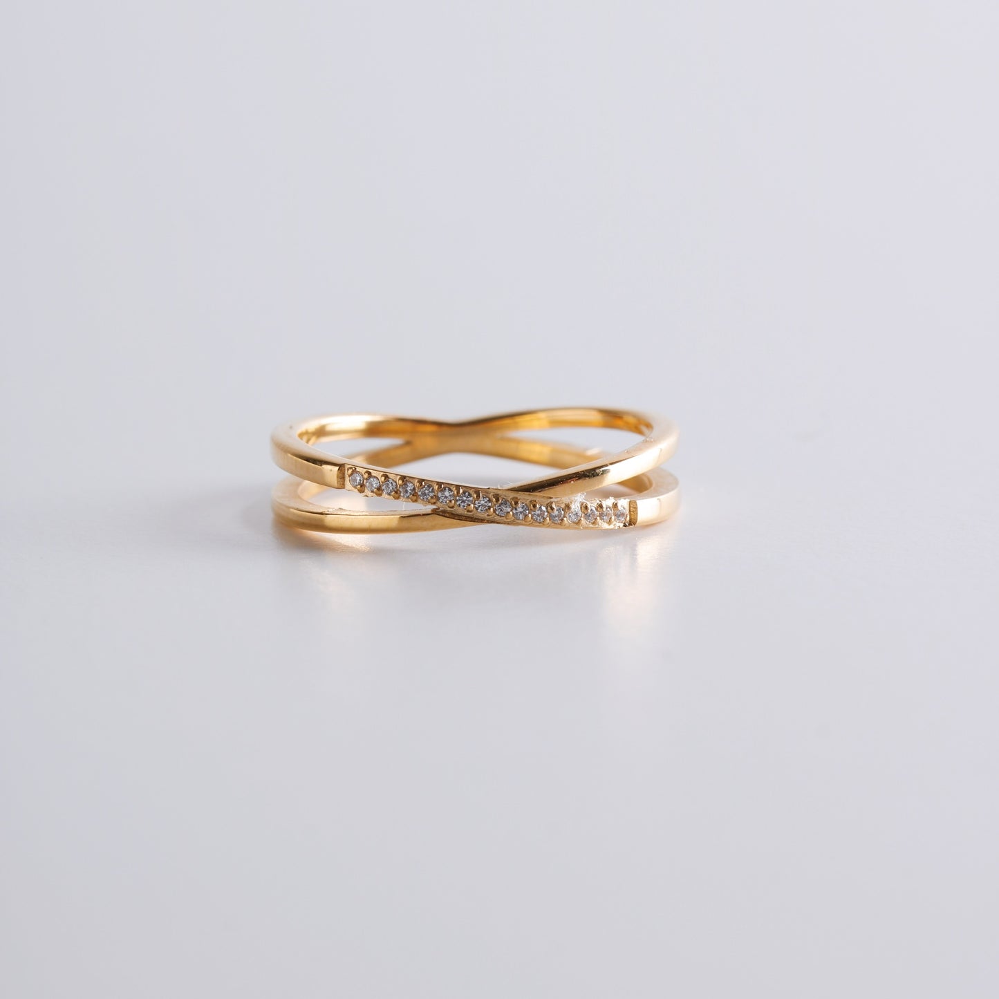 X Gold Ring