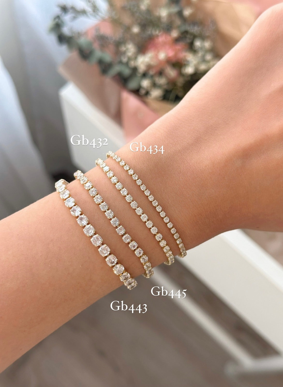 16cm Gold tennis bracelets