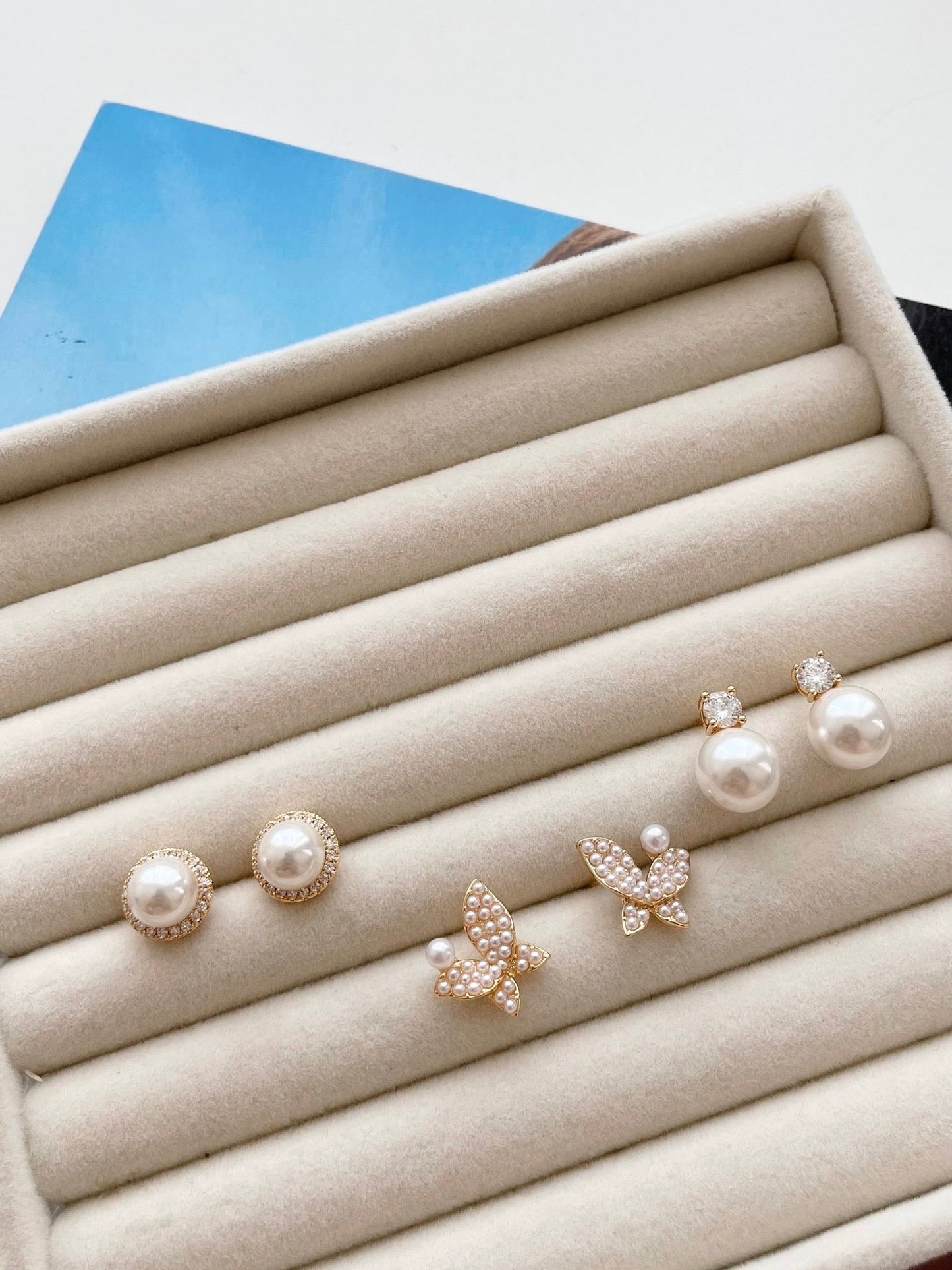 Pearl earrings