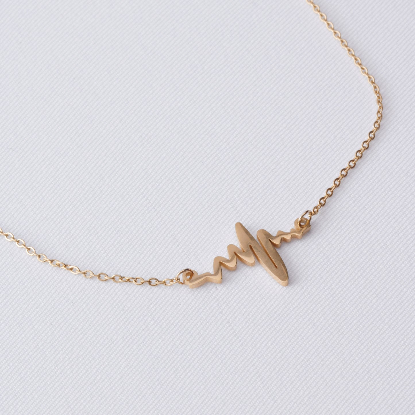 Heartbeat Gold Necklace