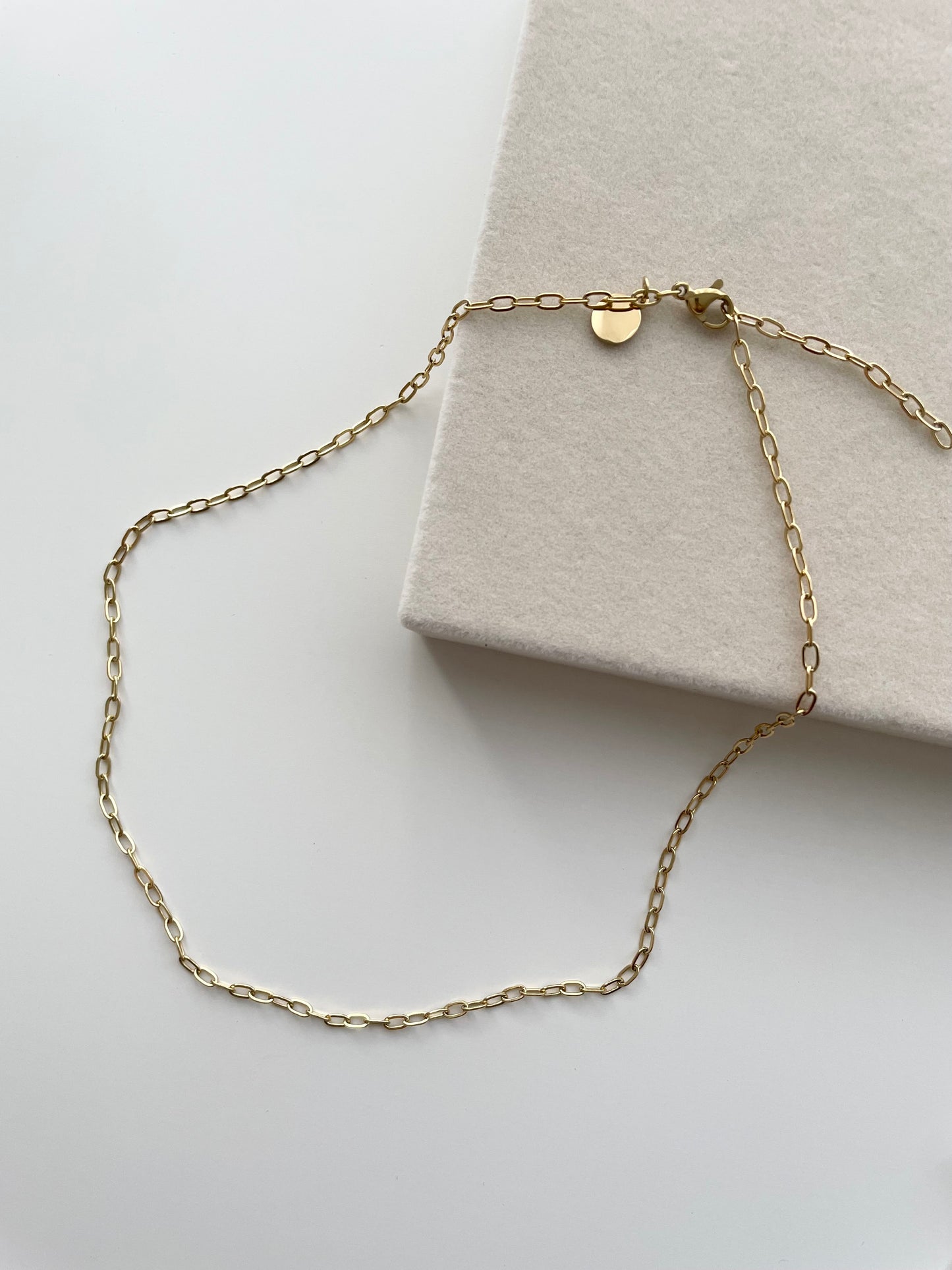 gn732 Mini paperclip necklace