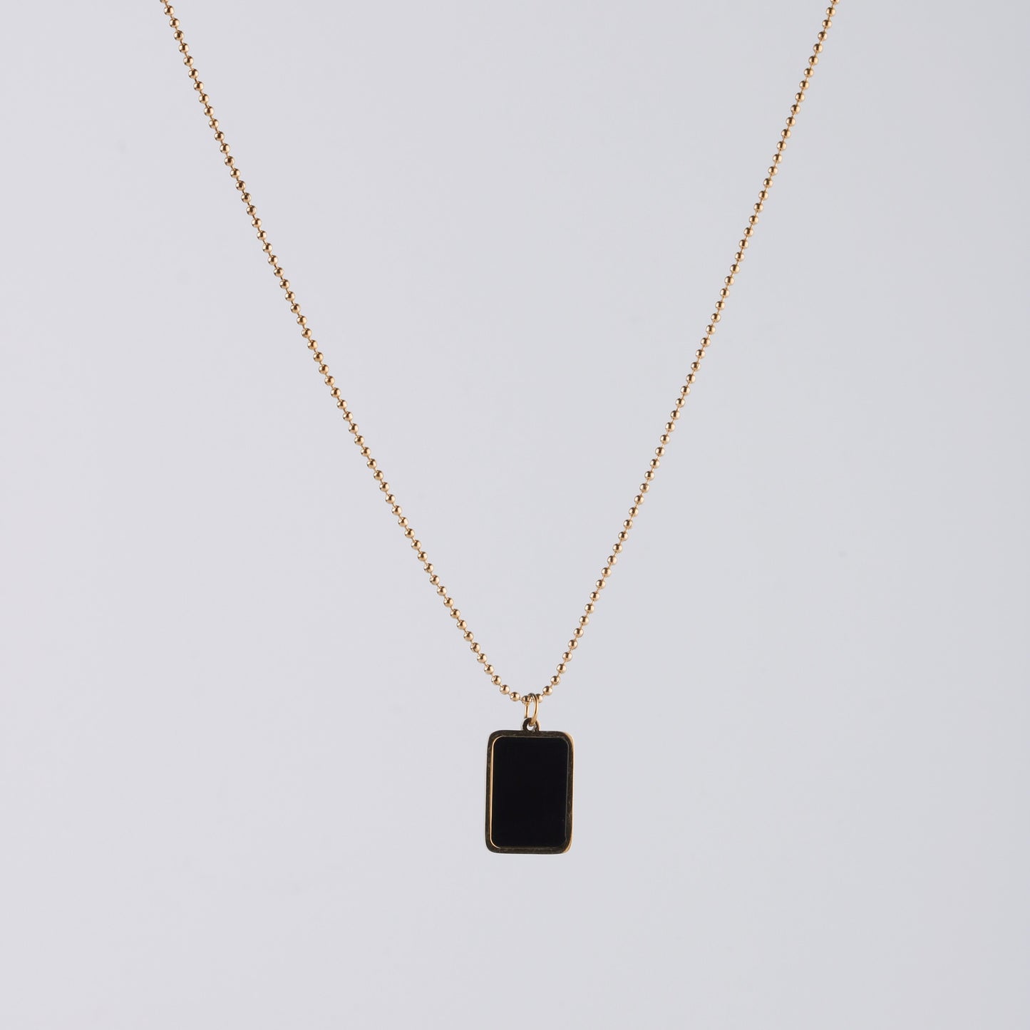 Onxy Rectangular Necklace