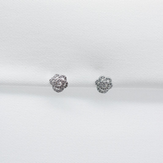 Rosa Silver Stud Earrings