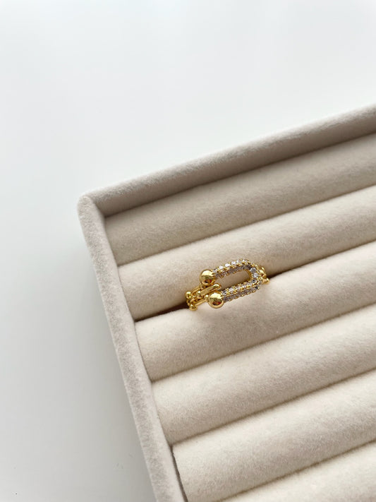 Geneva hardware gold ring