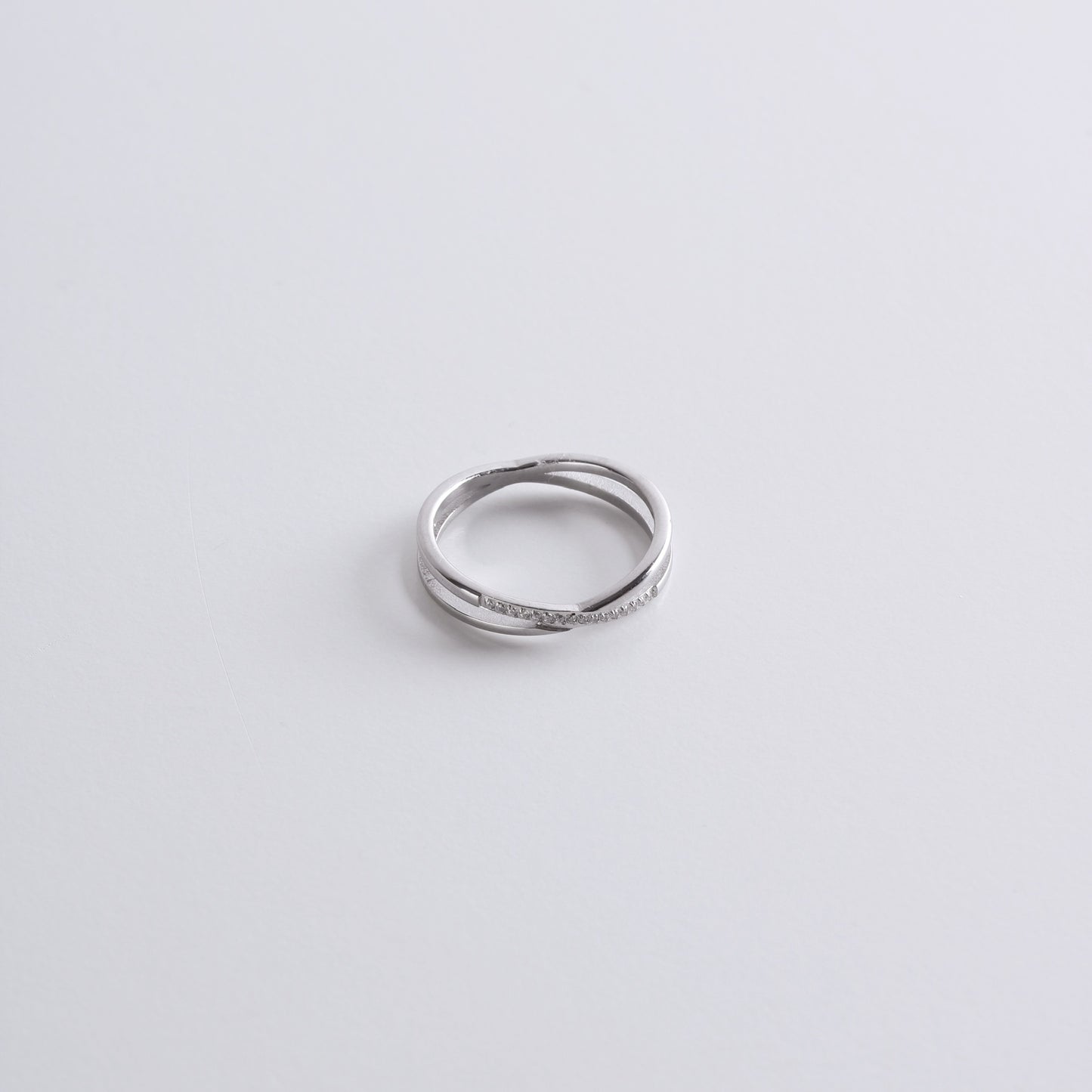 X Silver Ring