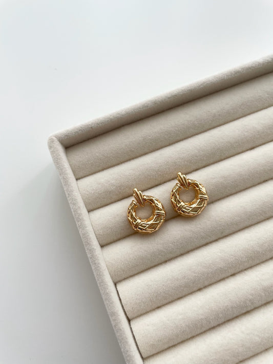 Clark gold earrings