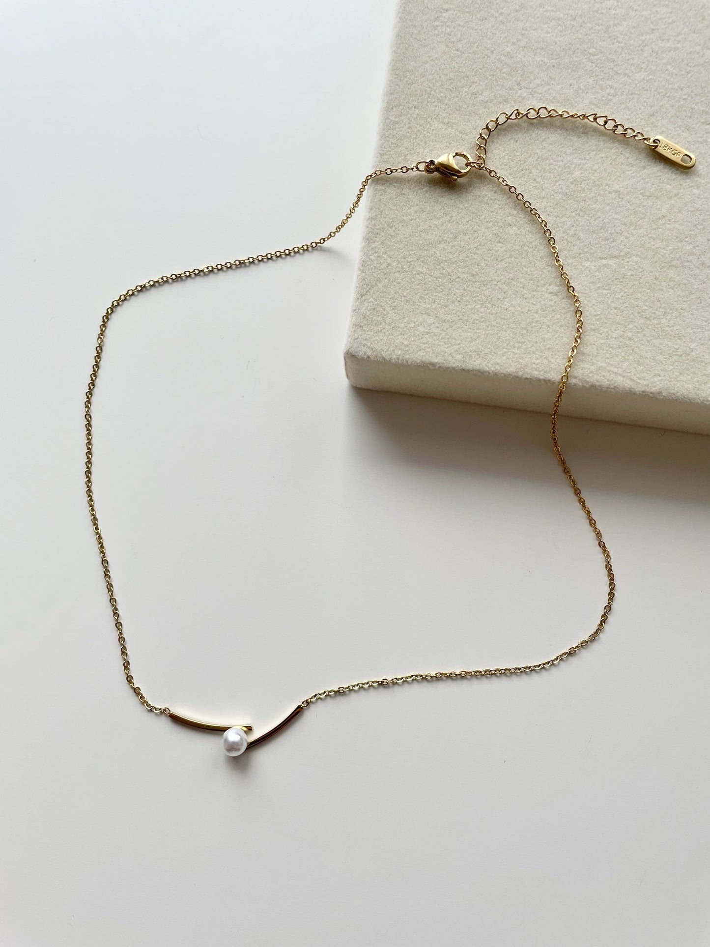 Gunner Pearl Gold Necklace