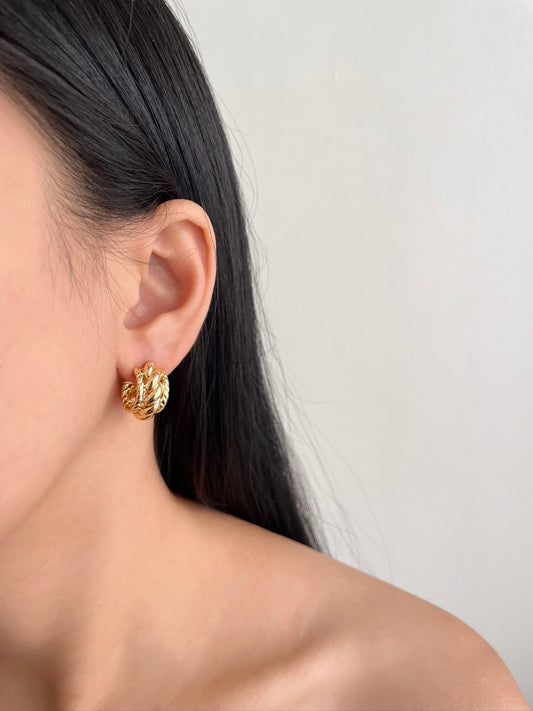 Ivy Gold Hoop Earrings