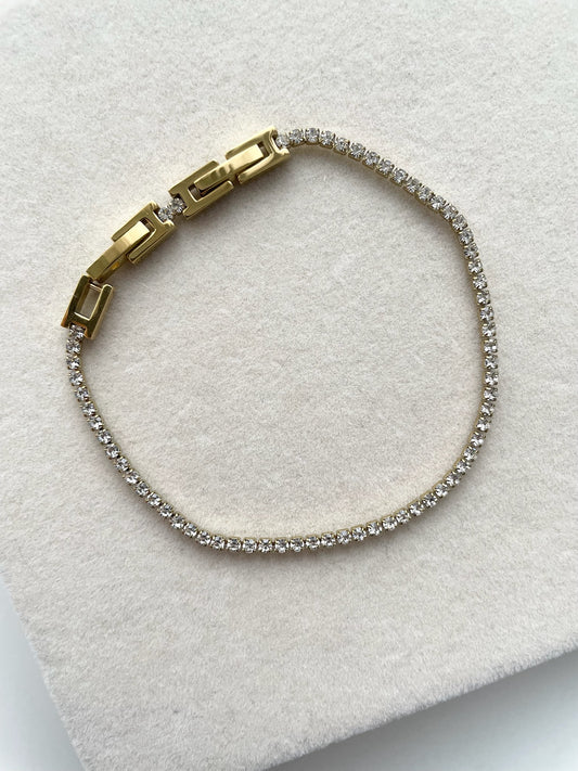 gb608 gold tennis bracelet