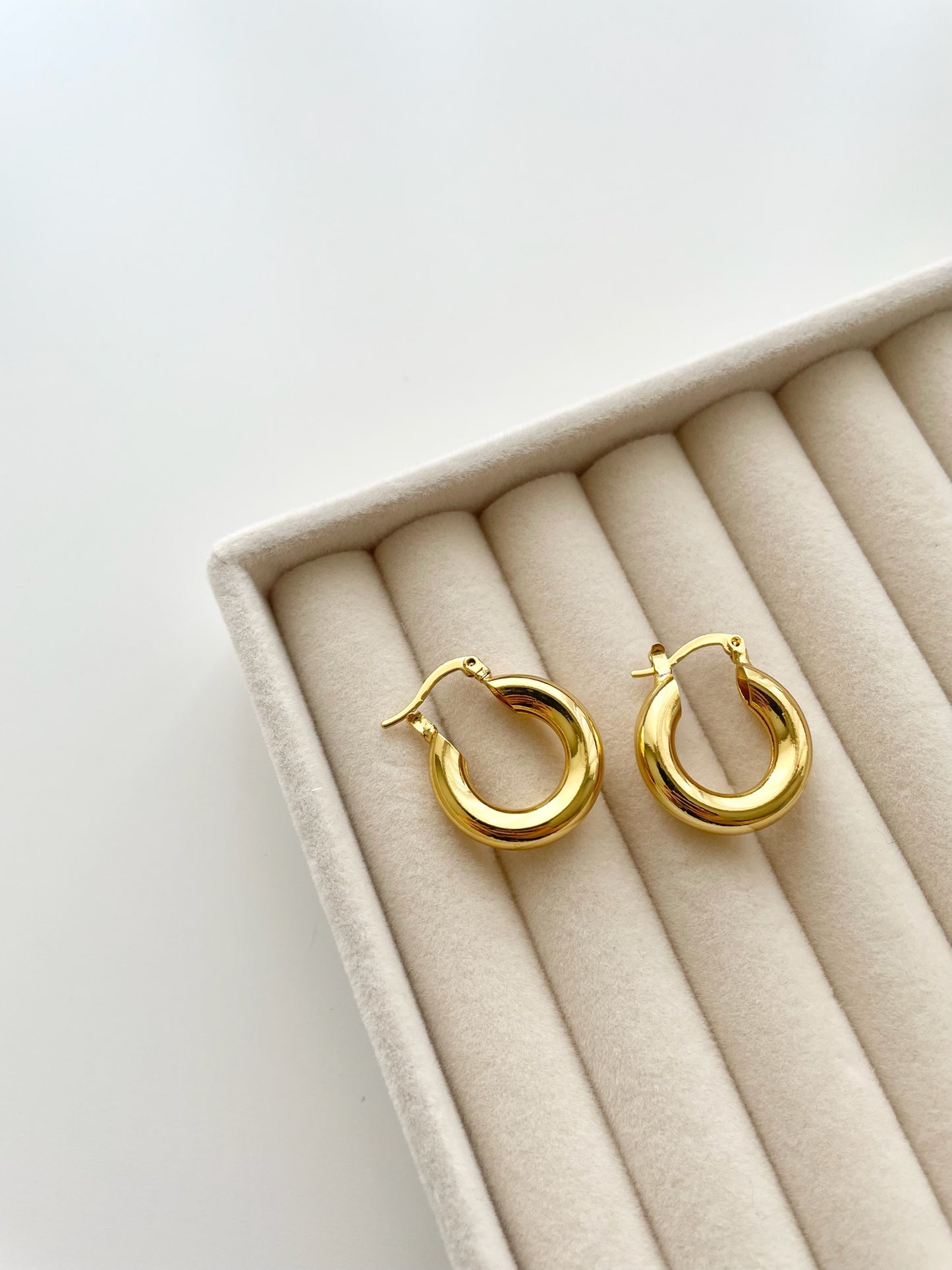 Ari chunky hoop earrings