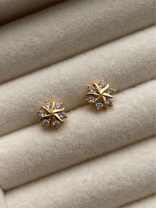 ge1426 gold stud earrings