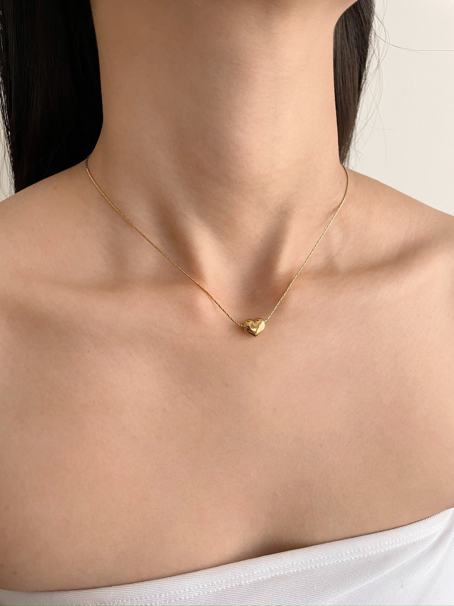 New Ivana Heart Necklace In Gold