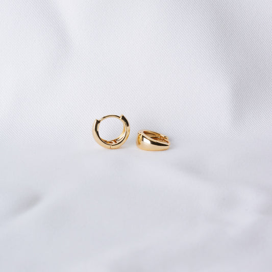 Malia mini gold hoop earrings