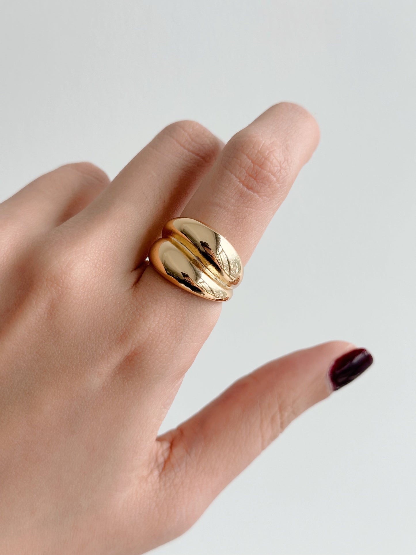 Chunky gold rings