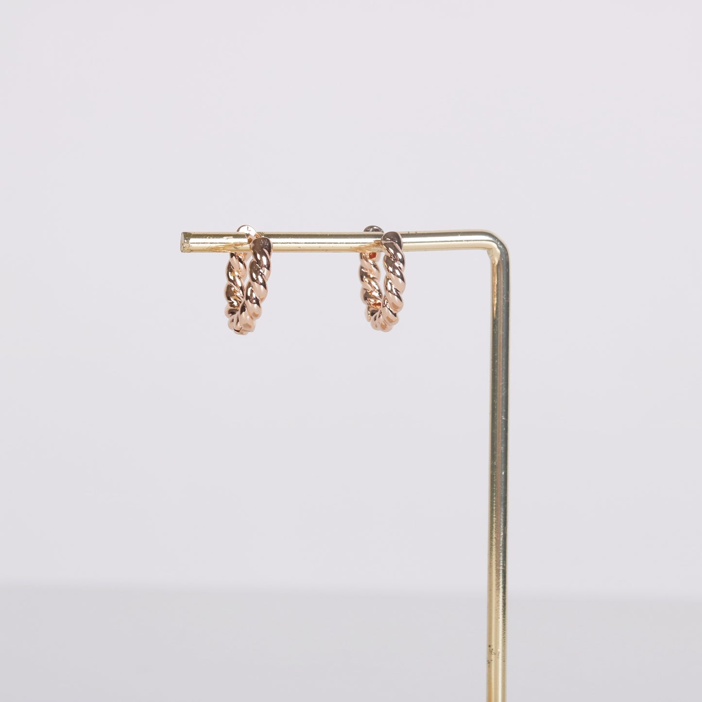 Small Gold Croissant Earrings