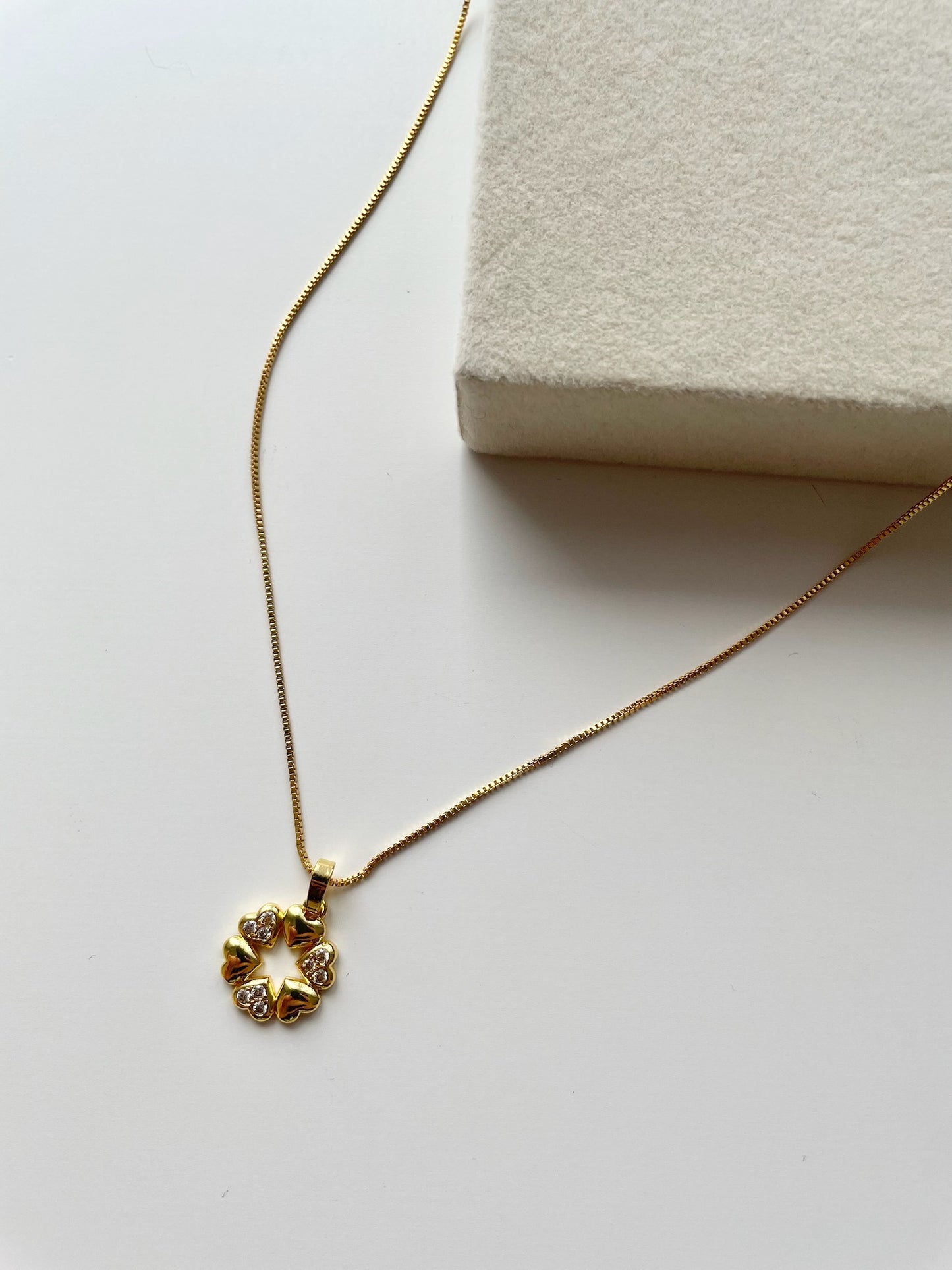 Itzel Heart Gold Necklace