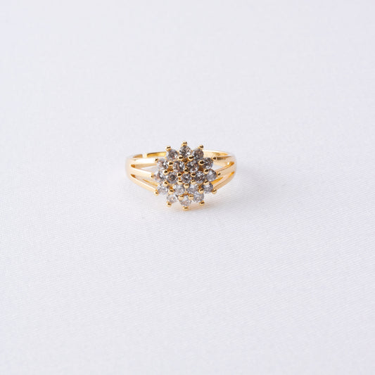 Melanie Rosette Gold Ring