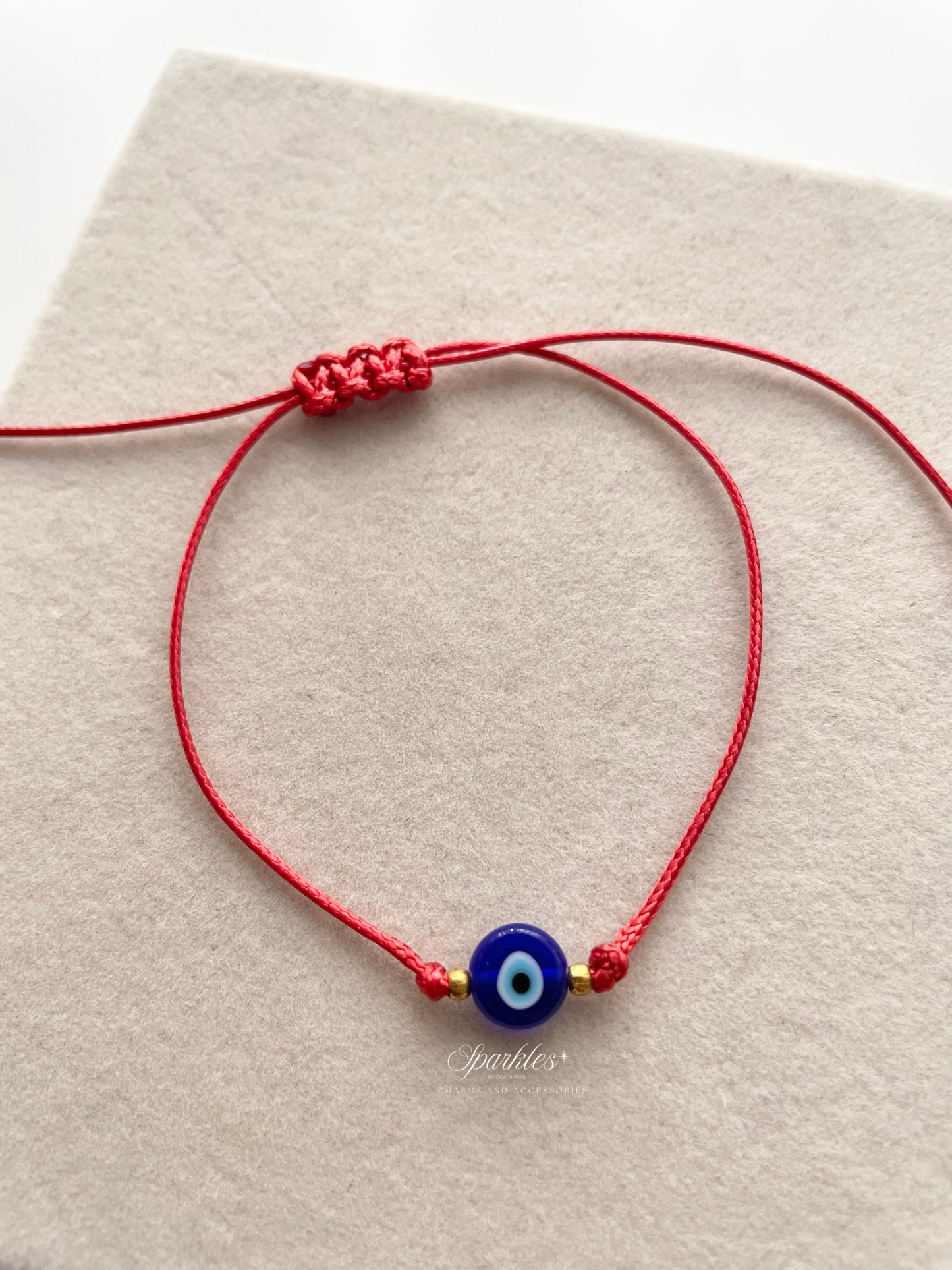 Blue2 Turkish Evil Eye Red String Bracelet