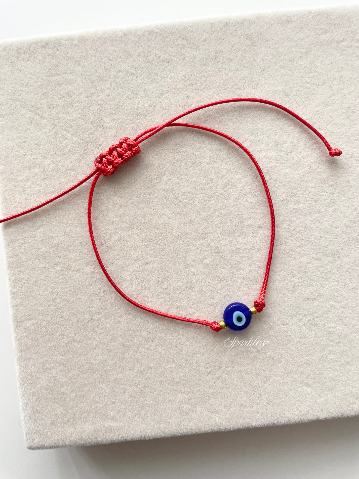Blue2 Turkish Evil Eye Red String Bracelet
