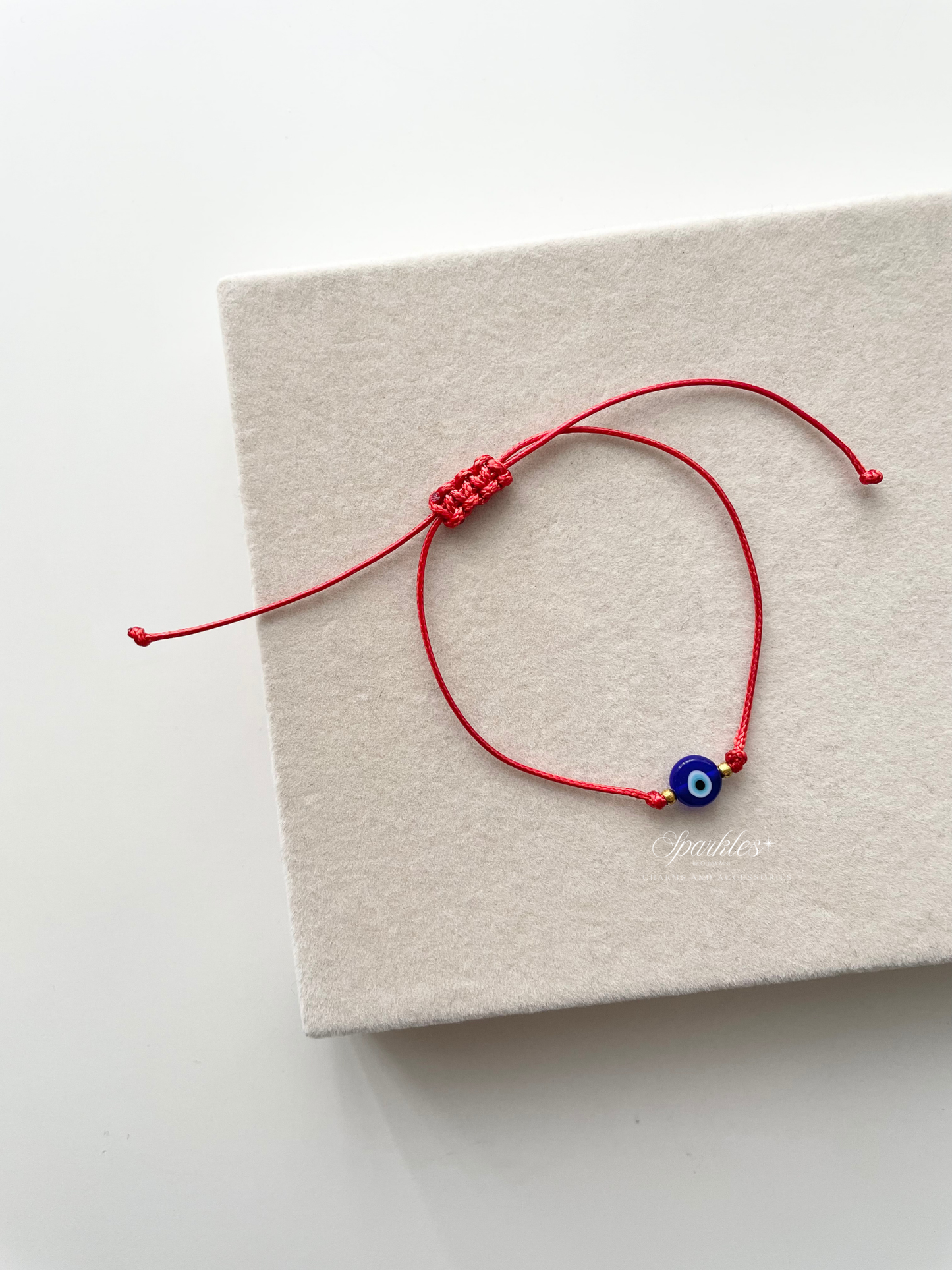 Blue2 Turkish Evil Eye Red String Bracelet