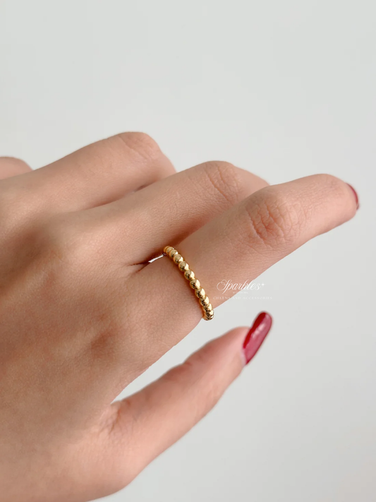 Bubble gold Ring with sizes
