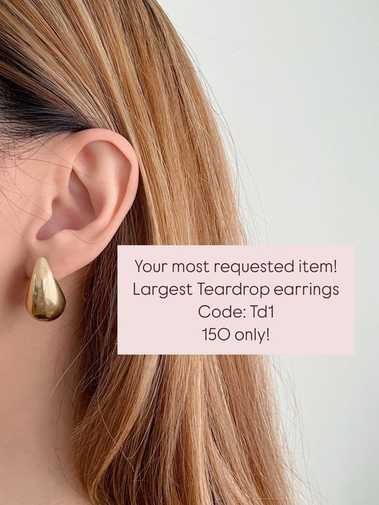 Largest Teardrop earrings